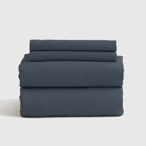 QUINCE Organic Brushed Cotton Sheet Set Twin Nightfall 4989